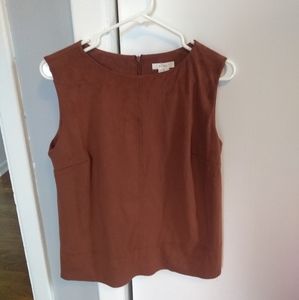BCNU Suede Sleeveless blouse